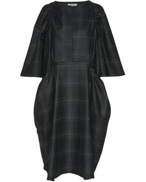 Henrik Vibskov Checked Midi Dress - Black