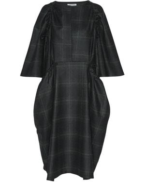 Henrik Vibskov Checked Midi Dress - Black