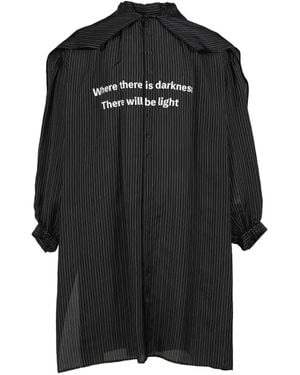 Yohji Yamamoto Striped Button Shirt - Black