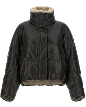 Brunello Cucinelli Quilted Leather Jacket - Black