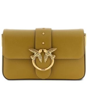 Pinko Mini Love One Classic Shoulder Bag - Metallic