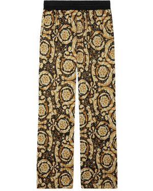 Versace Barocco Jacquard Track Pants - Metallic