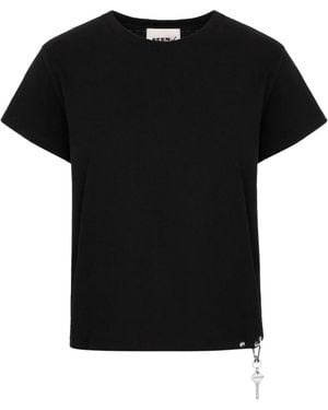 SEEN USERS Chastity Key-Detail T-Shirt - Black