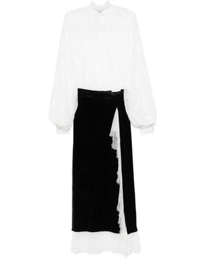 Ana Radu Lace-Detail Skirt Set - Black