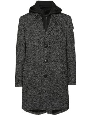 Karl Lagerfeld ヘリンボーン コート - グレー