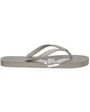 ARMANI EXCHANGE Logo-Print Flip-Flops - White