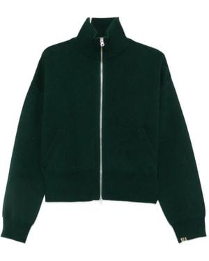 Extreme Cashmere Zip-Up Cashmere Sweater - Green