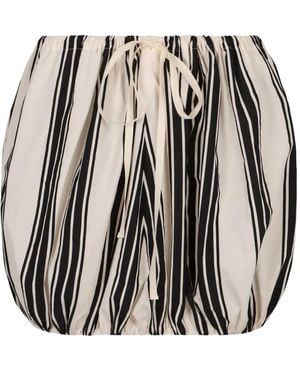 Philosophy Di Lorenzo Serafini Striped Mini Skirt - White