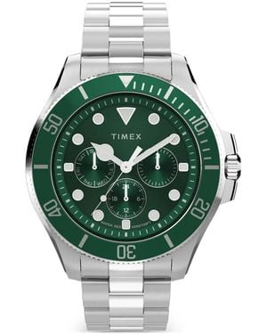 Timex Harborside Coast Multifunction 43Mm Watch - Green