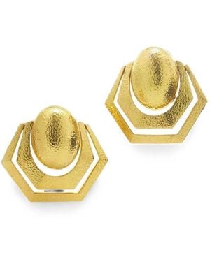 David Webb Swing Hoop Earrings - Metallic