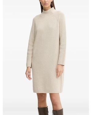 Marc O' Polo High-Neck Ribbed Dress - Natural