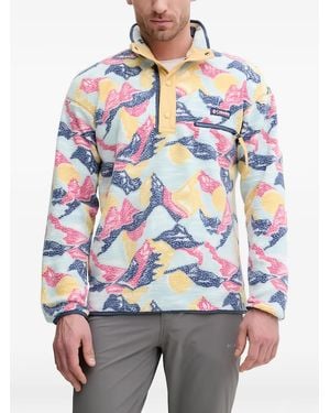 Columbia Veste En Polaire Boutonnée À Motif - White