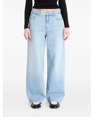 Calvin Klein ローライズ バギージーンズ - ブルー