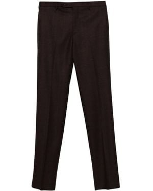 Rota Checked Trousers - Black