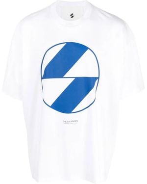 The Salvages Logo-Print T-Shirt - Blue