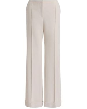 Alberta Ferretti Cuffed Trousers - White