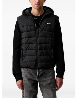 KARL LAGERFELD Gilet À Design Matelassé - Black