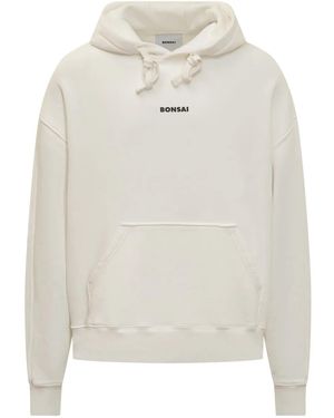 Bonsai Hoodie Met Logoprint - Wit