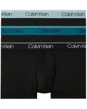 Calvin Klein Logo Boxers (Set Of Three) - Black