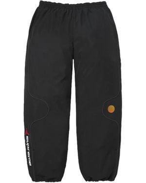 Supreme X Jordan Logo-Print Track Trousers - Black