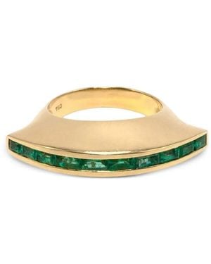 Jenna Blake 18K Eclipse Emerald Ring - Metallic