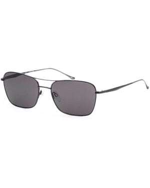 Donna Karan Rectangle-Frame Sunglasses - White