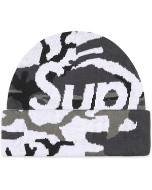 Supreme Camouflage Beanie Hat - Grau