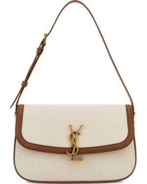 Saint Laurent Solferino Adjustable-Strap Shoulder Bag - White