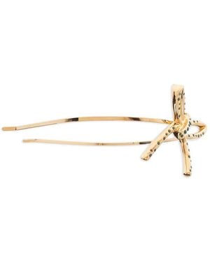 Marni Bow Embellished Hair Accessory - White
