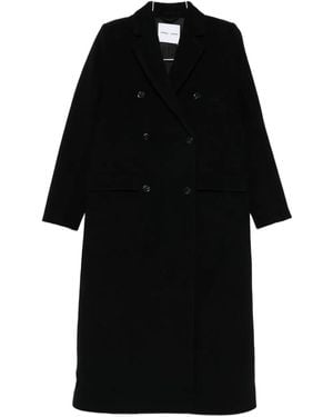 Samsøe & Samsøe Falcon Double-Breasted Coat - Black