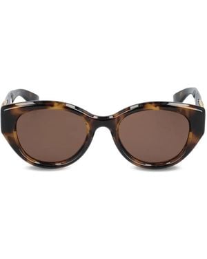 Gucci Double G-Detail Sunglasses - Brown