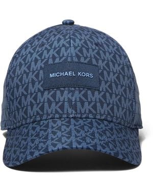 Michael Kors Label Signature Cap - Blue