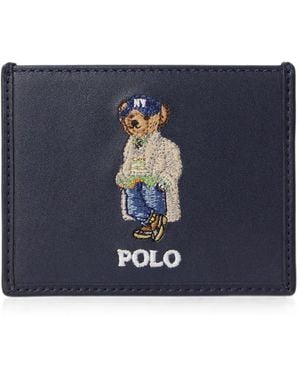 Polo Ralph Lauren Polo Bear Kartenetui Aus Leder - Blau