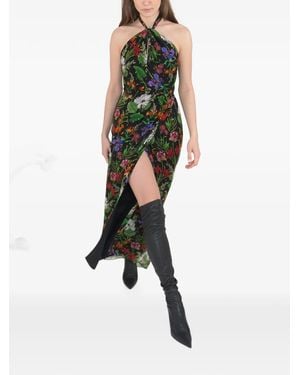 Borgo De Nor Alyona Lurex-Georgette Maxi Dress - Black