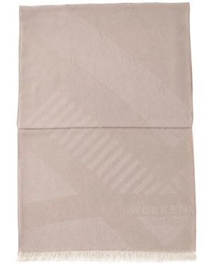 Weekend by Maxmara Jacquard Geometric-Pattern Scarf - Natural