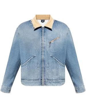 Maison Margiela Denim Bomber Jacket - Blue