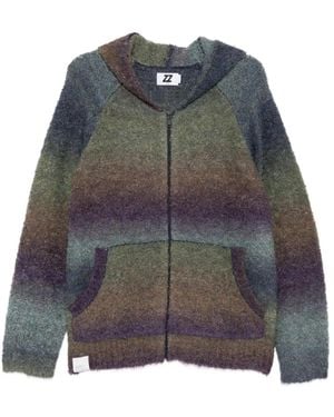 Izzue Gradient-Effect Hoodies - Grey