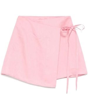 Asceno Positano Mini Skirt - Pink