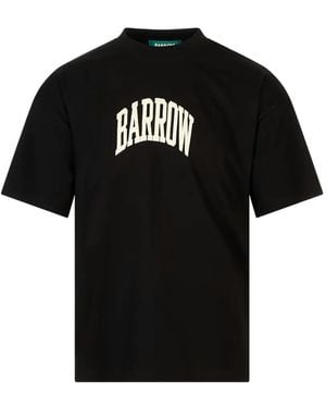 Barrow Logo-Print Star-Motif T-Shirt - Black