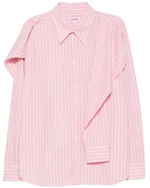 Charles Jeffrey Gestreiftes Trompe-L'Oeil Hemd - Pink
