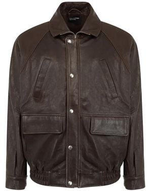 Enfants Riches Deprimes Prince Phillip's Childhood Leather Jacket - Brown