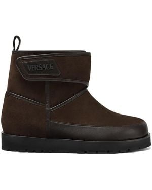 Versace Bastion Suède Laarzen - Bruin
