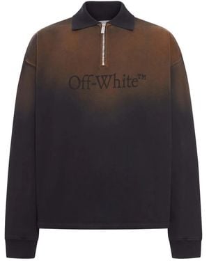 Off-White c/o Virgil Abloh Logo-print Polo Shirt - ブラウン
