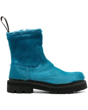 CAMPERLAB Eki Calf-Hair Ankle Boots - Blue