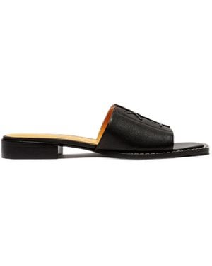 LILI CURIA Vera Lace-Up Sandals - Black