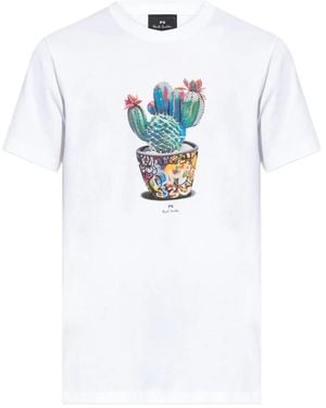 Paul Smith Graffic-Print T-Shirt - White