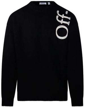 Off-White c/o Virgil Abloh Jersey De Punto Con Logo Bordado - Azul