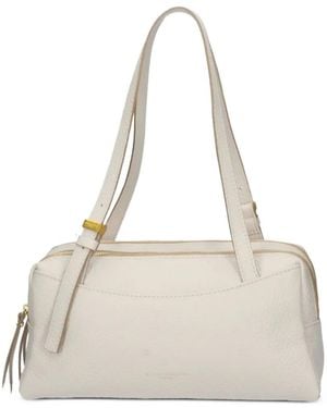 Gianni Chiarini Grained Leather Clutch Bag - Natural