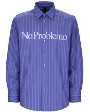 No Problemo Chemise À Rayures - Blue