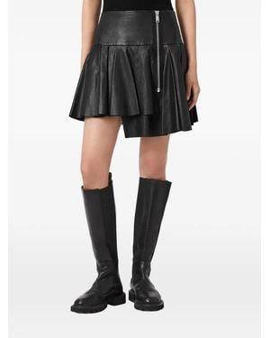 AllSaints Irina Pleated Mini Skirt - Black